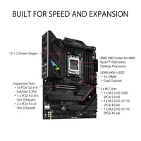 Premium ASUS ROG STRIX B650E-F GAMING WIFI Dark Motherboard - Socket AM5, ATX, WiFi Included, DDR5 - Thumbnail 2