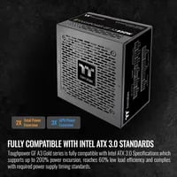 Affordable Thermaltake Toughpower GF A3 - TT Premium Edition Black PSU - 850W, 80+ Gold, true - Thumbnail 4