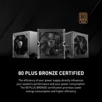 Affordable MSI MAG A650BN Black PSU - 650W, 80+ Bronze - Thumbnail 5