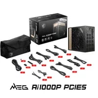 Premium MSI MEG Ai1000P Black PSU - 1000W, 80+ Platinum, true - Thumbnail 17