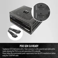 Premium Thermaltake Toughpower GF3 TT Premium Black PSU - 1650W, 80+ Gold, true - Thumbnail 3