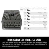 Premium Thermaltake Toughpower GF3 TT Premium Black PSU - 1650W, 80+ Gold, true - Thumbnail 5