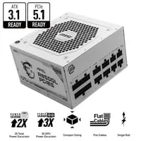 Affordable MSI MAG A850GL Black PSU - 850W, 80+ Gold, true - Thumbnail 2