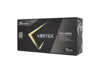 Premium SeaSonic VERTEX PX-1000 Black PSU - 1000W, 80+ Platinum, true - Thumbnail 1