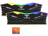 Premium TEAMGROUP T-Force Delta RGB 32GB Kit Black RAM - 32GB Kit, DDR5, 7200 MT/s, CL34, RGB