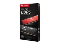 Premium TEAMGROUP T-Force Vulcan Black RAM - 32GB Kit, DDR5, 6000 MT/s, CL38 - Thumbnail 5