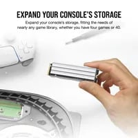 Premium Corsair MP600 ELITE PS5 Storage - 1000GB, NVMe, M.2 PCIe 4.0 x4 - Thumbnail 7