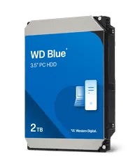 Affordable Western Digital WD Blue Storage - 2000GB, SATA Gen 3 - Thumbnail 3