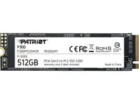 Affordable Patriot P300 Storage - 512GB, NVMe, M.2 PCIe 3.0 x4