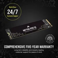 Premium Corsair MP700 PRO SE Storage - 4000GB, NVMe, M.2 PCIe 5.0 x4 - Thumbnail 19